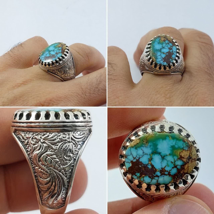 سنگ فیروزه نیشابوری معدنی و طبیعی